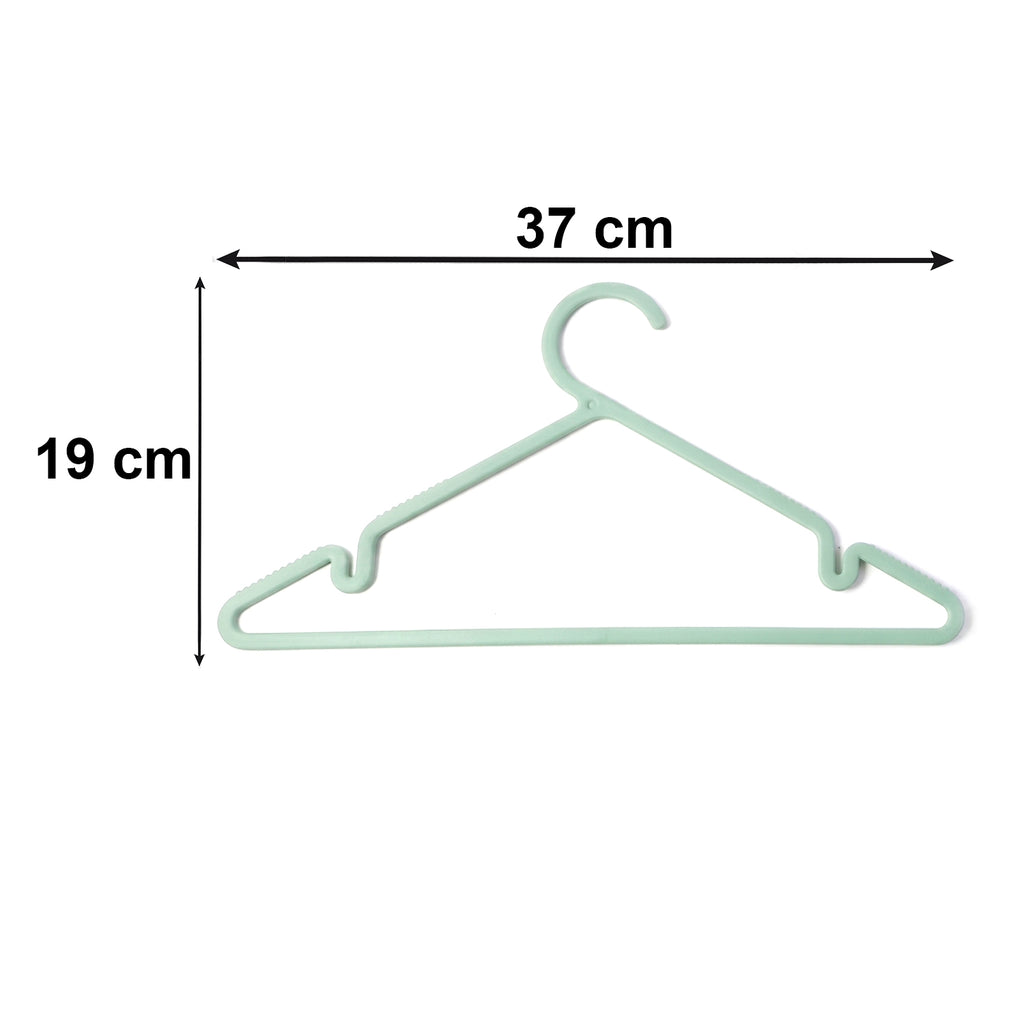 Apex Gripi Cloth Hanger Durable Plastic Clothes Hangers For Wardrobe (6 Pc)