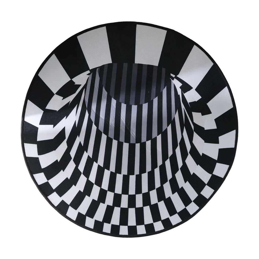 3d Space Round Carpet Floor Mat Non-woven Doormat (60 Cm)