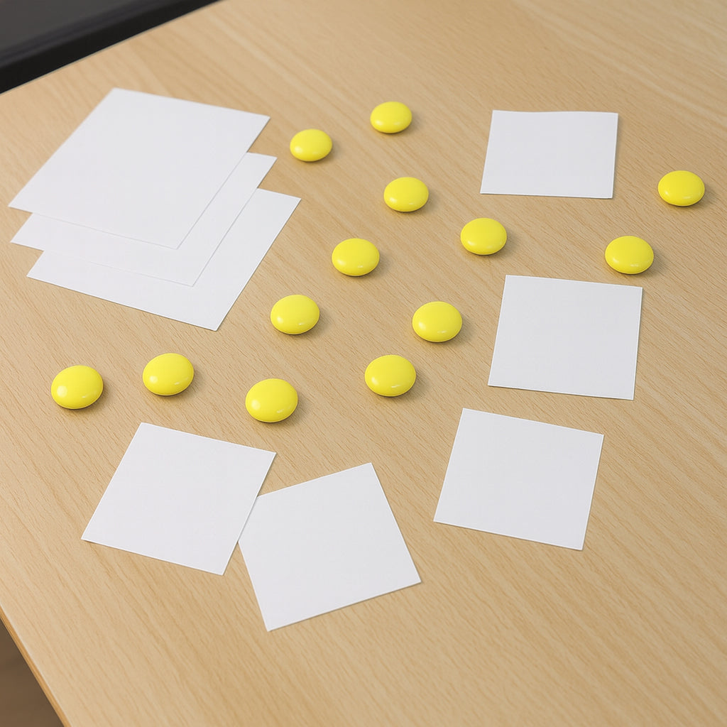 Strong Round Fridge  Whiteboard Magnet - (10 Pc Set)
