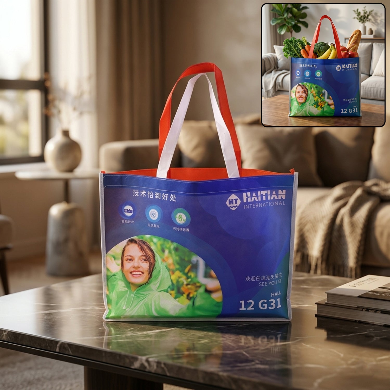 Large Size Multipurpose Carry Hand Bag 45x35 Cm