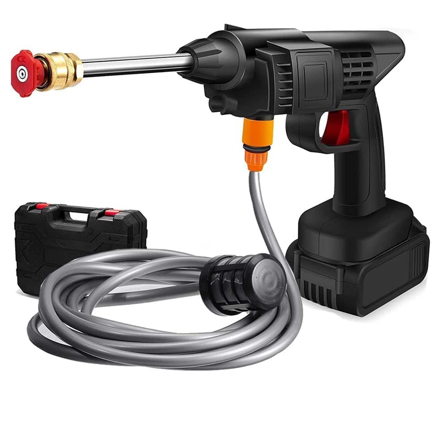 8550 48v Car Washing Kit Portable Pressure Washer With Rechargeable  Cordless Pressure Washer Gun  Handheld Pressure Washer For Car  Car Washer Gun (Type 1- Single Battery)