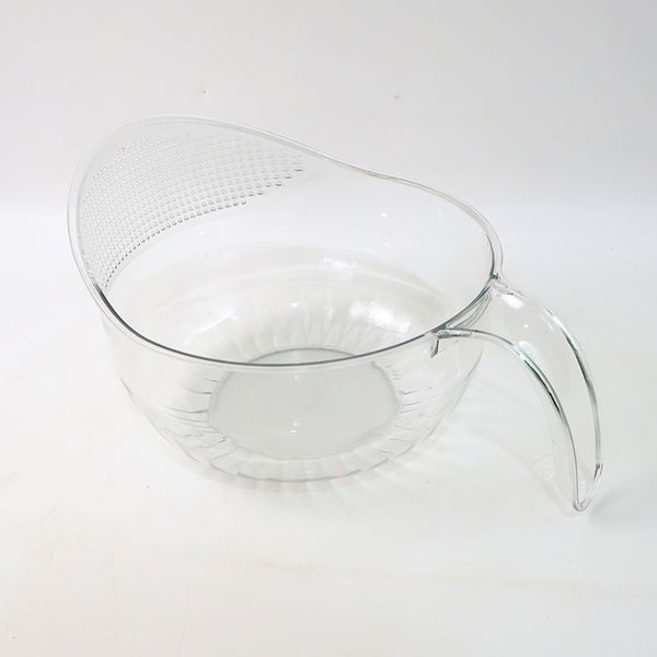 Supermom Multipurpose Transparent Plastic Bowl  Basket With Handle (1 Pc)