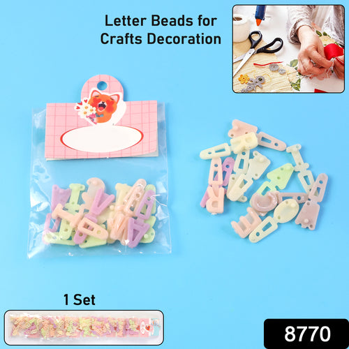 Alphabet Letter Beads Set For Craft Decoration (1 Set)