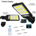 High-Power Solar LED Street Light with Motion Sensor & Remote Control