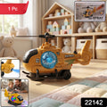 Military Spray Helicopter Toy Bump And Go With Lights Music Mist For Kids (1 Pc)