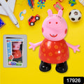 17926 Pig Children Play Toy Pretend Play Toy Fun Gift For Kids Movable Hands Legs Pig Pretend Play Toy Set For Kids Children With Soft Rubber Material (1 Pc  Battery Not Included)