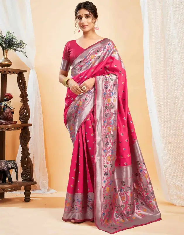 Jacquard Saree  Blooming Elegance Collection