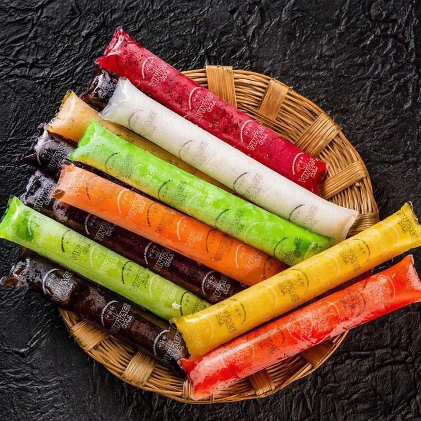 Homemade Popsicle Maker Manual Ice Cream Machine With Approx 20 Pcs Packing Bag Popsicle Mold Convenient Maker Manual Ice Cream Machine For Kids Adults Diy Reusable