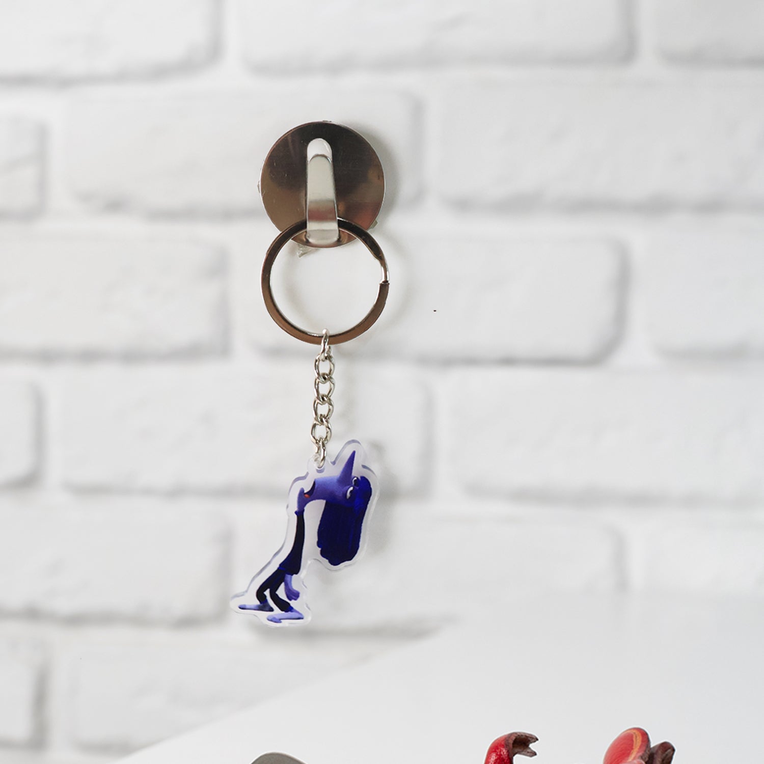 Cute Cartoon Character Acrylic Keychain (1 Pc)