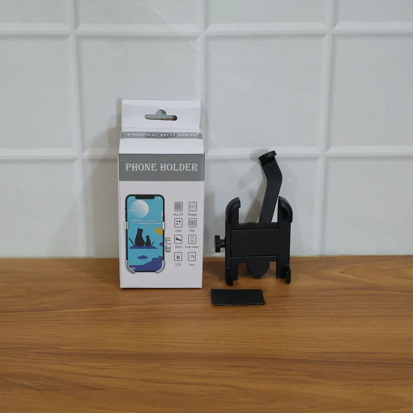 Mobile Phone Holder With Easy Adjustable Rear View Mirror Mount Solid Metal Cradle Stand Suitable For Bike  Mobile Phones - 6706