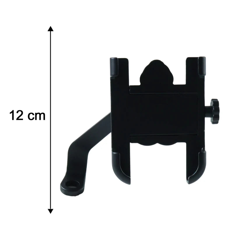 Mobile Phone Holder With Easy Adjustable Rear View Mirror Mount Solid Metal Cradle Stand Suitable For Bike  Mobile Phones - 6706