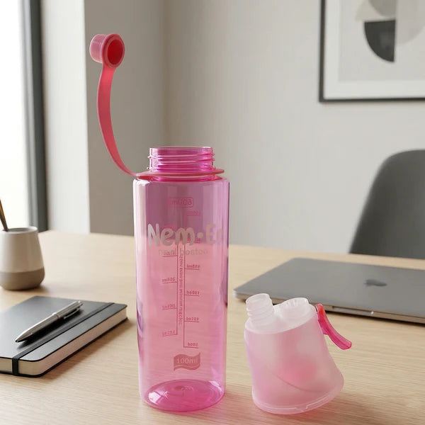 Plastic Dual Function Sports Water Bottle With Built-in Mist Spray And Leakproof Cap (600ml  1 Pc)