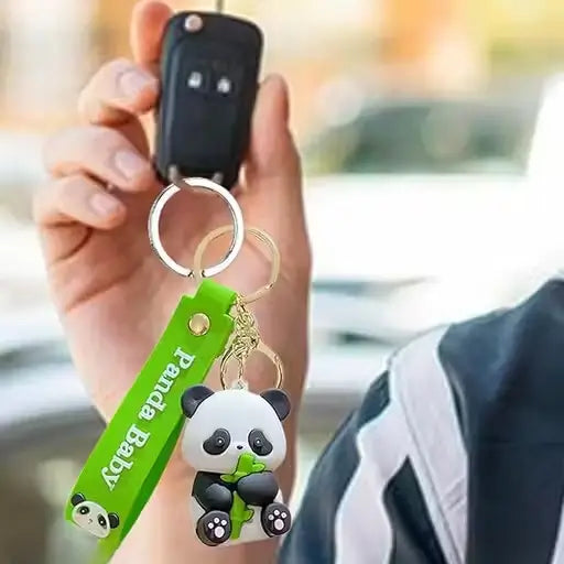 Cartoon Character Keychain – Cute Silicone Keyring for Kids