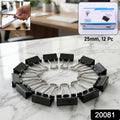 Heavy Duty Black Metal Binder Clips (25 Mm 12 Pieces Set)
