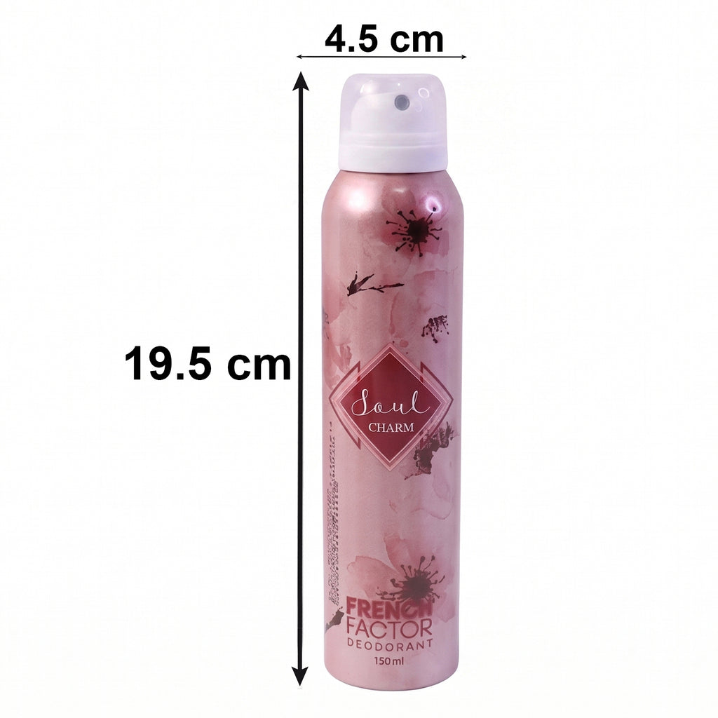 French Factor Soul Charm Deodorant Body Spray (1 Pc 150 Ml)