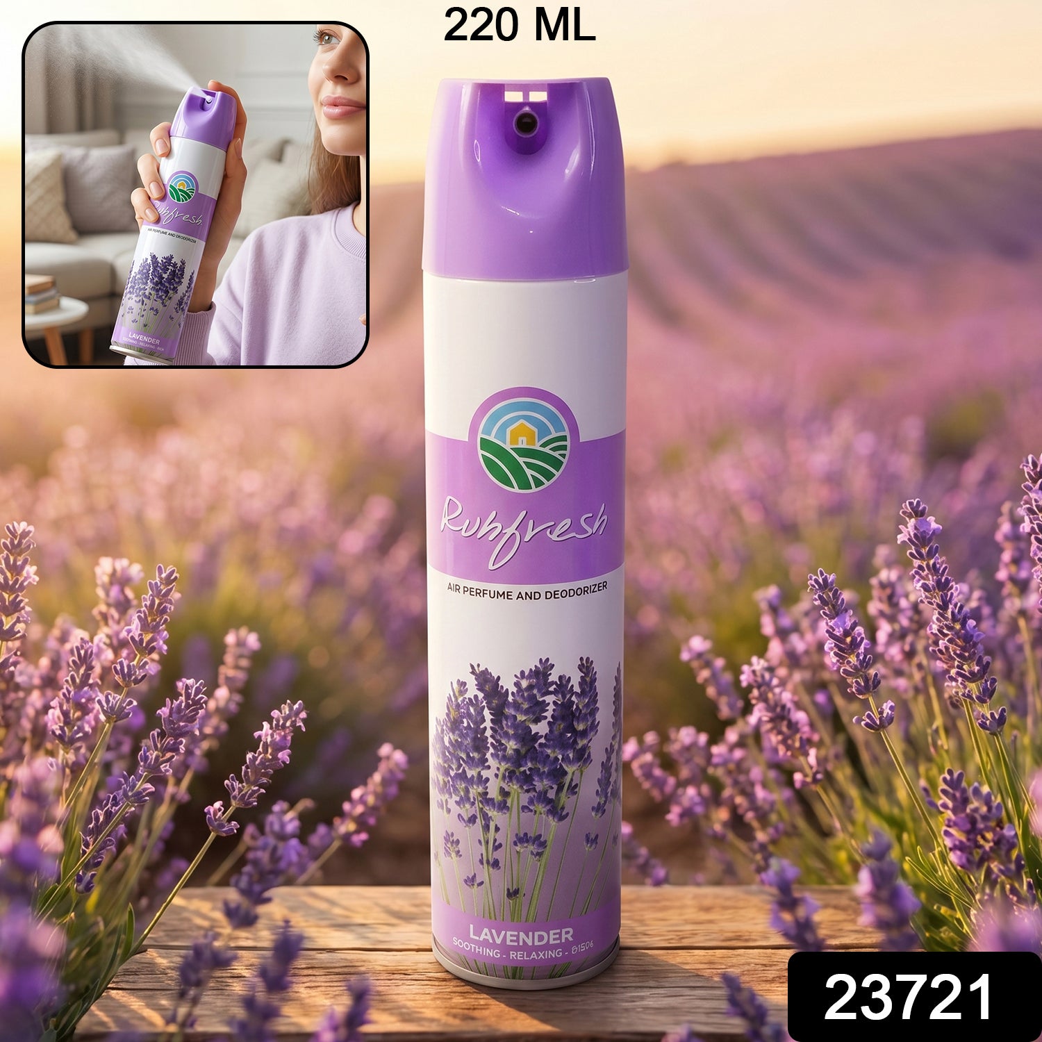 Lavender Air Freshener Spray (1 Pc 220 Ml)