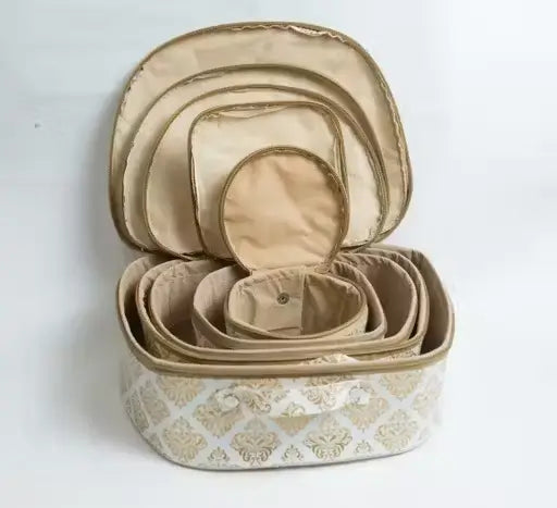 Makeup Vanity Box Set – 7 Pc Travel Organizer