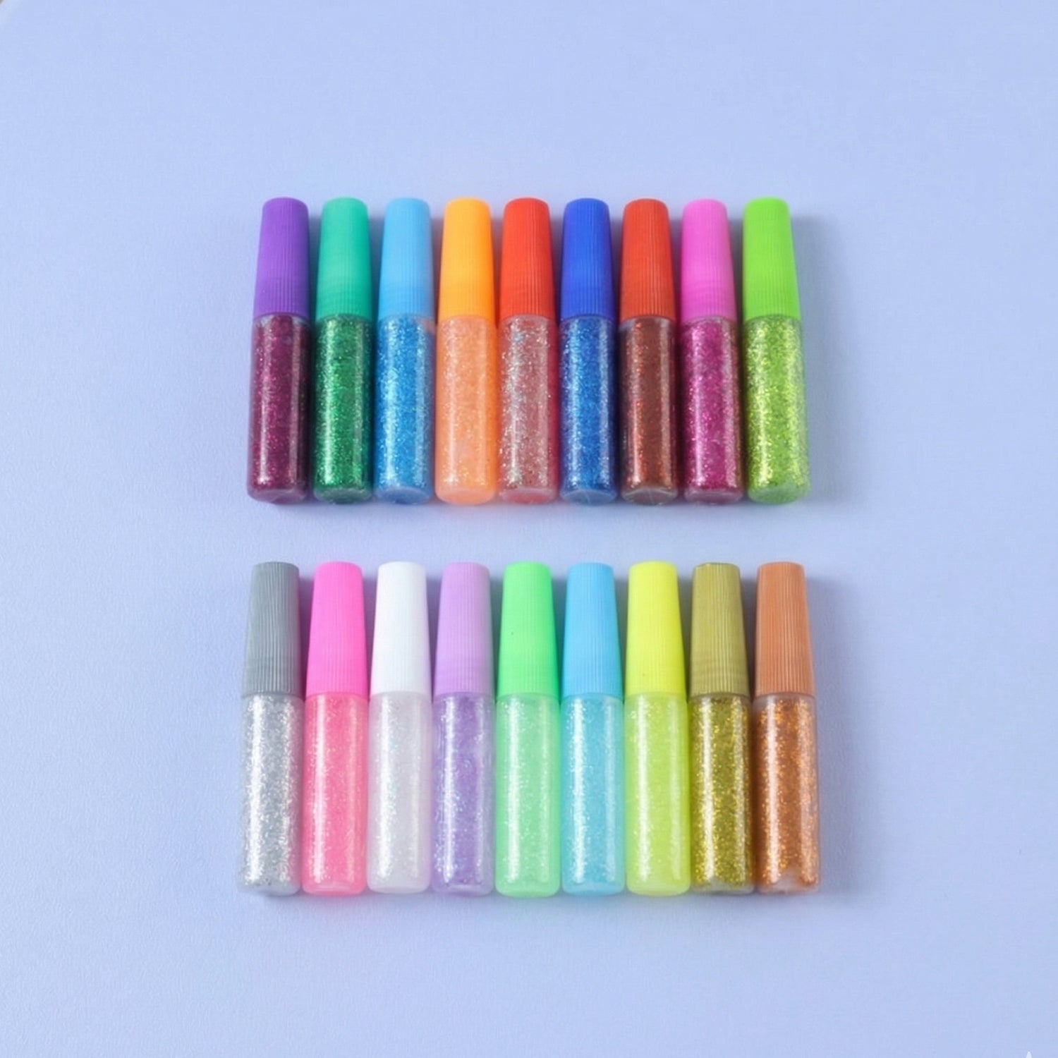 18 Assorted Color Glitter Glue Pens Set For Art  Craft Decoration
