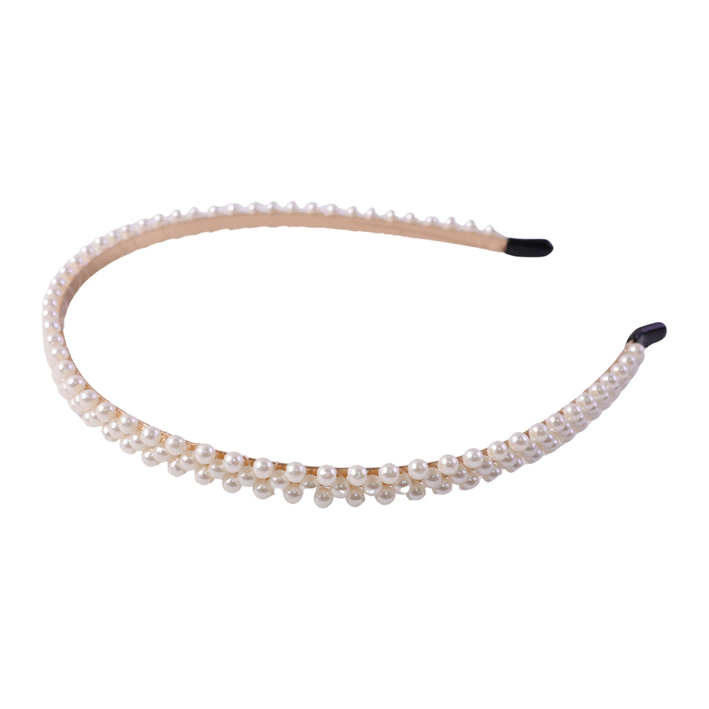 Slim Pearl Hairband Elegant Designer Headband For Women (1 Pc)