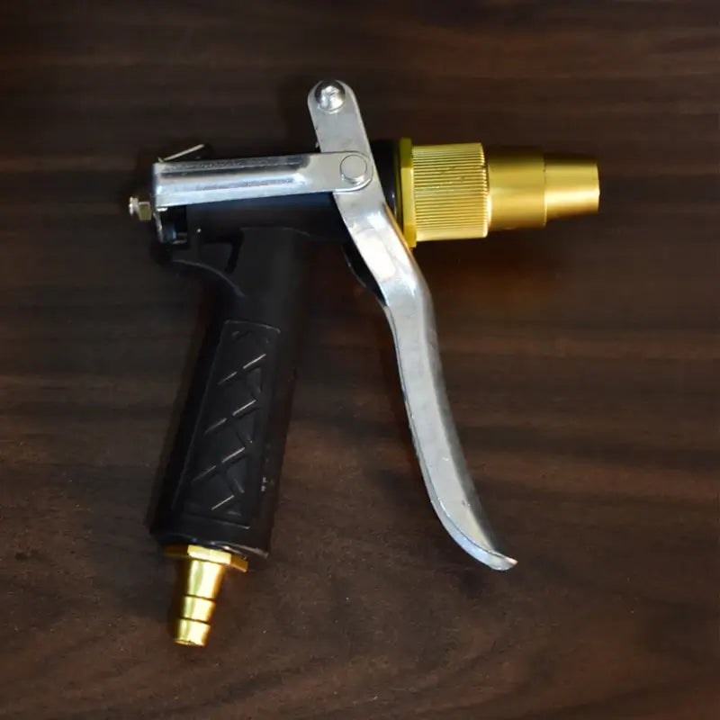 Durable Gold Plated Metal Trigger Hose Nozzle Spray Gun – Garden & Car Cleaning Tool