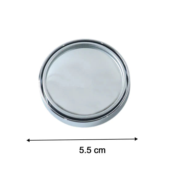 Car Blind-spot Side Mirror Silver Frame - (2 Pc  Set)