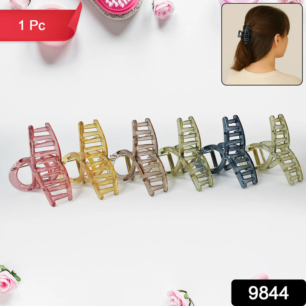 Plastic Hair Clamp Grip Simple Matte Hair Barrette Clamp (1 Pc)