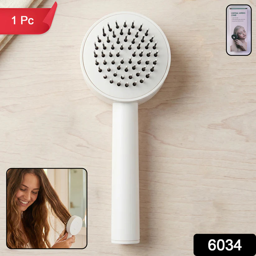 Air Cushion Massage Brush Airbag Massage Comb With Long Handle Self-cleaning Hair Brush Detangling Anti-static For All Hair