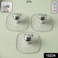 All-plastic Adhesive Wall Hooks - Strong No Damage Easy To Install (3 Pc Set)