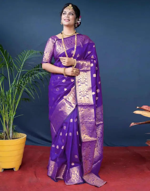 Jacquard Saree  The Royal Emerald Collection