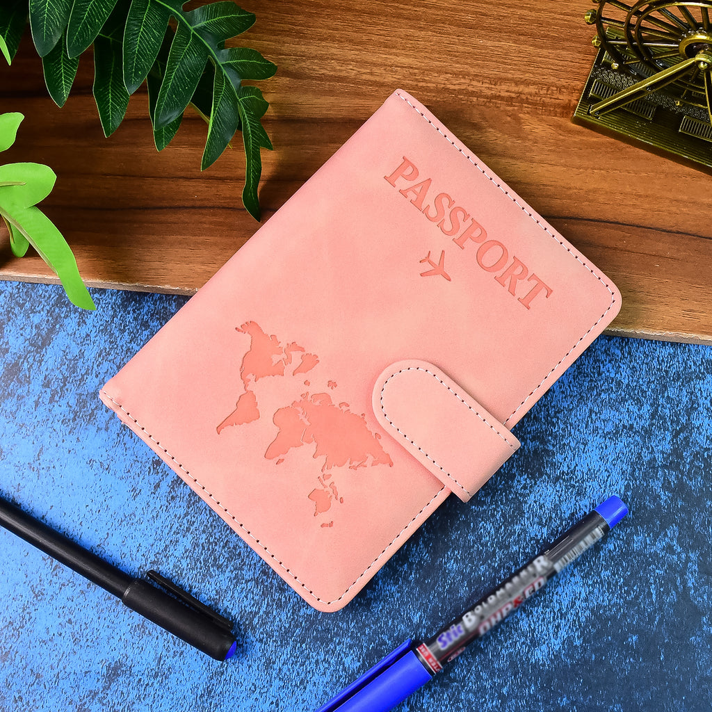 Premium World Map Design Travel Passport Holder  Wallet (15x11cm  1 Pc)