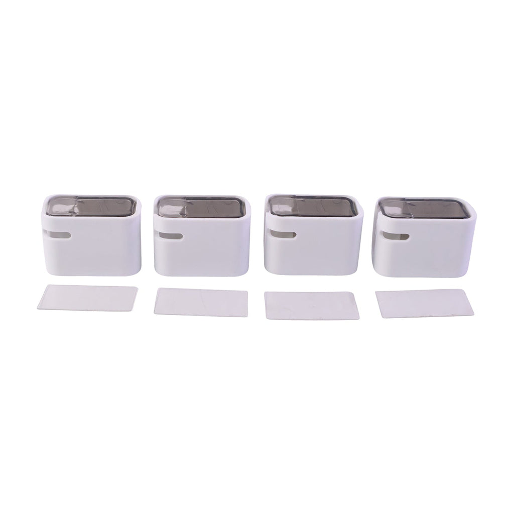 Self Adhesive Dustproof Toothbrush Holder  Space-saving Wall Mount