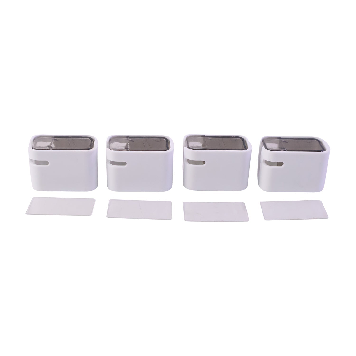 Self Adhesive Dustproof Toothbrush Holder  Space-saving Wall Mount
