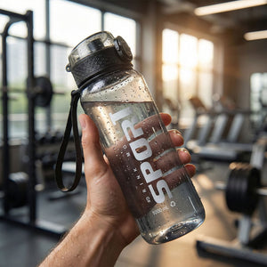1000 Ml Leakproof Sports Water Bottle (02 Pc)
