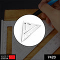 7420  Light Weight Double Side Scale Triangle Measurement Hand Tool