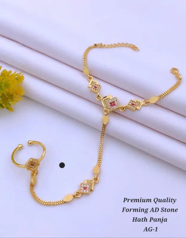 Bracelet with ring for girls and woman