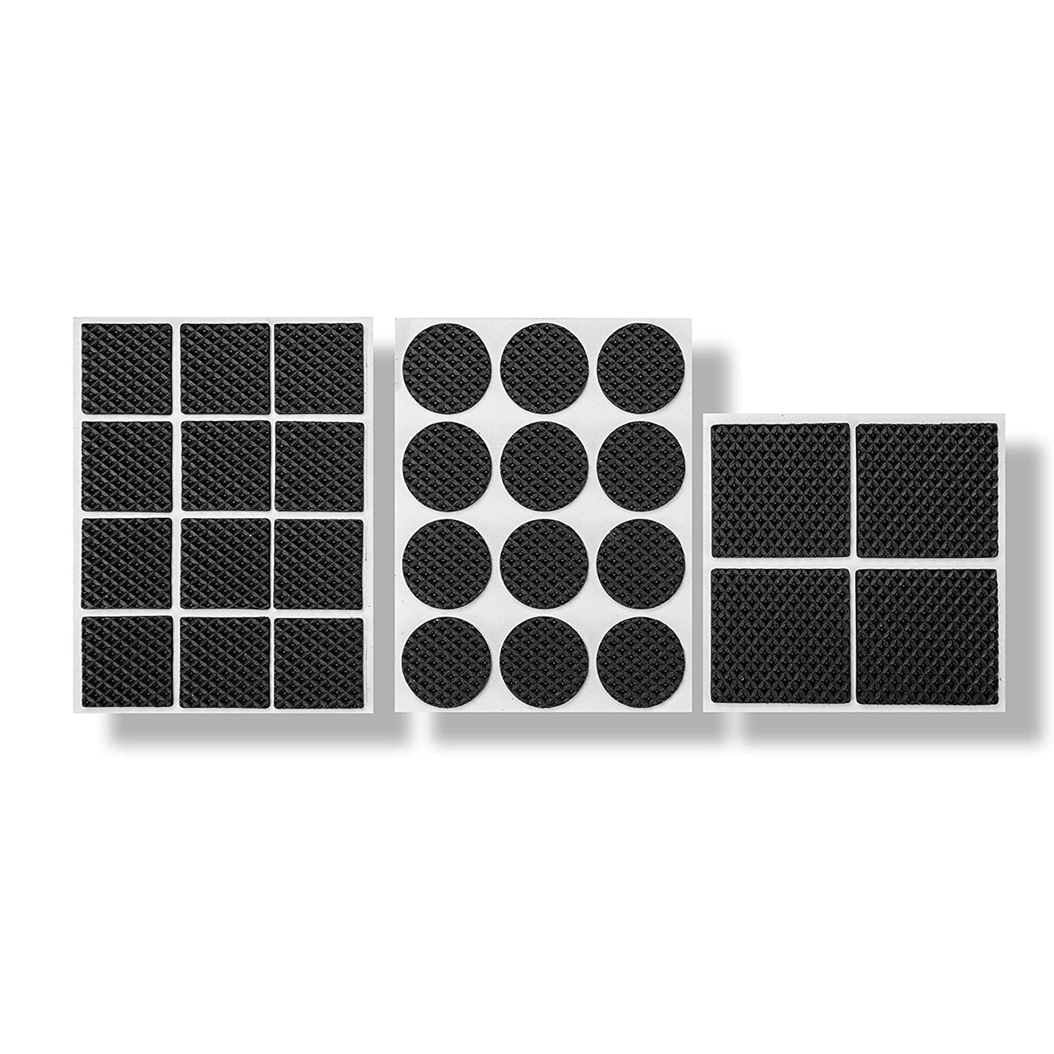28 Pc Rubber Furniture Pads Self Sticking Non Slip Furniture Noise Insulation Pads