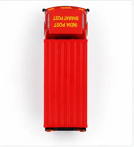 Panther Post Office Bharat Post Truck Toy with 2 Openable Tail Doors, Pull Back Action