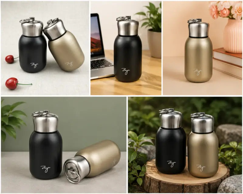 Premium Stainless Steel Vacuum Flask | Double Wall Hot & Cold Insulated Leakproof Bottle for Office , Pack of 1 (300ML)