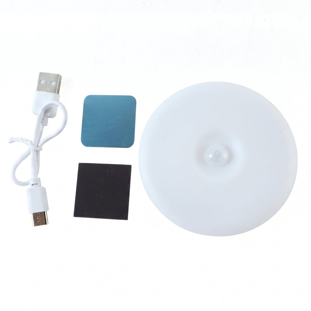 Motion Sensor Led Light Rechargeable Wireless Night Light With Pir Sensor (1 Set)